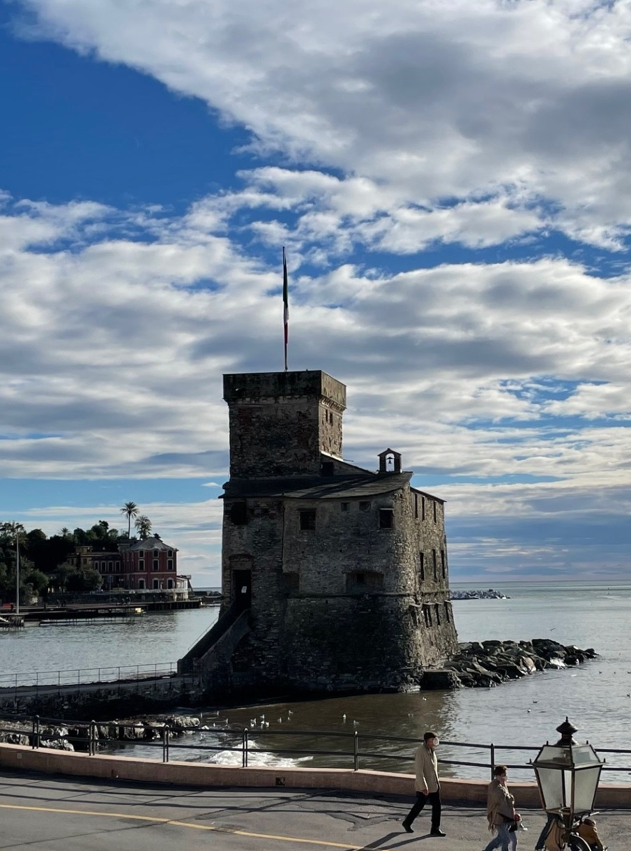 Casa Luigina - view of Castello "Medioevale" Rapallo from its balcony